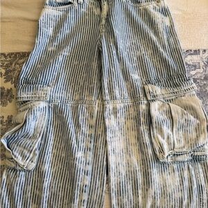 Wild Fable Blue and White Striped Jeans